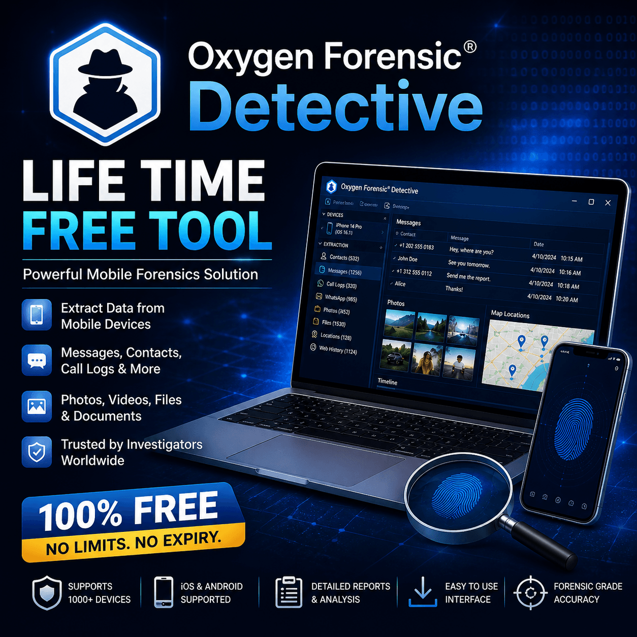 Oxygen Forensic Detective Life Time Free Tool